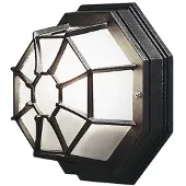 Konstsmide Wandlamp buiten WALL/ROOF, zwart, Aluminium, Landelijk, Wandlamp buiten