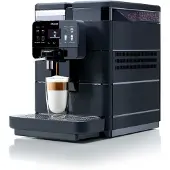Saeco volautomatische koffiemachine New Royal OTC, voor bonen, 1400 W, tot 2,5 l/600 g, One Touch Cappuccino-functie, in hoogte verstelbare uitloop, USB, zwart