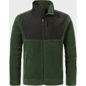 Schöffel Funktionele fleece-jas 'Gregale' donkergroen / zwart