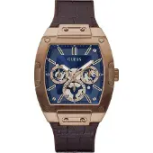GUESS Analoog horloge navy / bruin