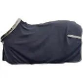 Bucas Fleecedeken Show-line 600gr Donkerblauw-grijs - 155/208