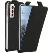 Accezz Flipcase voor de Samsung Galaxy S21 - Zwart