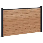 vidaXL Hekset 180 x 105 cm WPC en Aluminium Bruin