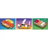 Ravensburger Mini Puzzles Avec Chevalet Repas Kawaii 3 x 100 pièces
