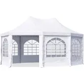 TOOLPORT Pagodetent 4x5,5 m, PVC 700, wit