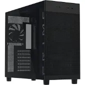 Asus Prime AP303 TG Black - Midi Tower Behuizing - Gehard Glas - USB-C 2x2 - Inclusief 120mm Fan - Stoffilters - Zwart