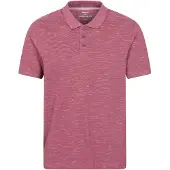 Mountain Warehouse Heren Dawnay Textured Pique Poloshirt (Bourgondië)