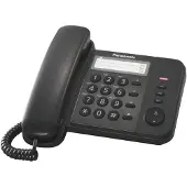 Panasonic KX-TS520EX1B, Analoge telefoon, Telefoon met kabel, 50 posities, Zwart