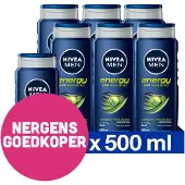 Nivea 6x Douchegel Energy 500 Ml