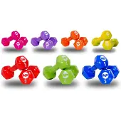 Muscle Power Vinyl Dumbbells - Set van 2 - 5 kg