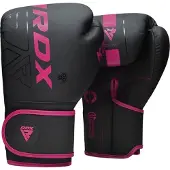 RDX Sports Sports F6 Kara Bokshandschoenen - Boxing Gloves - Training - Vechtsporthandschoenen - Boksen - Roze - Mat - 12 oz