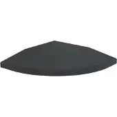 Flow Fitness Hoekprofiel Rubberen Tegel - 20 x 20 x 2 cm