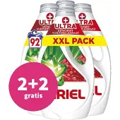 Ariel 2+2 Gratis: Vloeibaar Wasmiddel + Ultra Vlekverwijderaar 92 Wasbeurten 4140 Ml