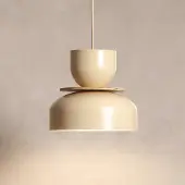 Aldex Hanglamp Uto, dimbaar, crème / amber, Woon-/ Eetkamer, metaal, Modern, hanglamp