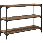 vidaXL Boekenkast Oud hout 40 x 33 x 70.5 cm Geengineerd Hout en IJzer