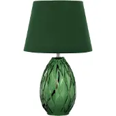 Pauleen Tafellamp Crystal Velvet, groen, Woon-/ Eetkamer, Glas, Modern, Tafellamp