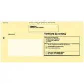 Rnk enveloppen DL, geel, met venster, 100 stuks