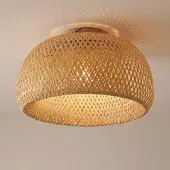 LINDBY Plafondlamp , Jadwiga, dimbare, Hout, Woonkamer, Bamboe, Scandinavisch