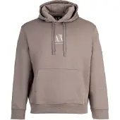 Armani Exchange Sweatshirt donkerbeige / wit