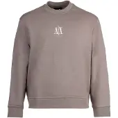 Armani Exchange Sweatshirt lichtbruin / wit