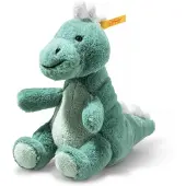 Steiff Zachte Cuddly Friends T-Rex Baby Joshi groen-blauw, 16 cm