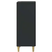 vidaXL - Ladekast - Zwart - 33 - x - 34,5 - x - 90 - cm - Bewerkt - hout