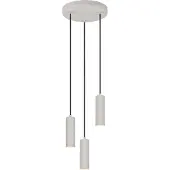 TRIO Hanglamp Soka, dimbaar, alu / grijs / zink, Woon-/ Eetkamer, metaal, Modern, hanglamp