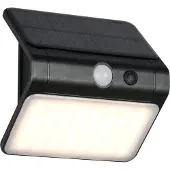 RL LIVE YOUR LIGHT REALITY OLINDA - Wandlamp - Zwart - incl. 1x SMD 2,5 W - Schemersensor - Wandmontage - Oplaadbaar - Zonne-energie - 4000K - Niet dimbaar - Bewegingssensor en orientatielicht - Buitenverlichting - IP44