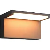 TRIO Wandlamp buiten Ravi, zwart, Aluminium, Modern, Wandlamp buiten