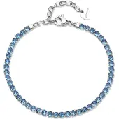 Brosway DESIDERI BEI107 STAINLESS STEEL ARMBAND MET BLAUWE ZIRKONIA'S 1 STUK