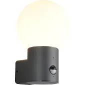 Valotorni Wandlamp buiten met sensor E27 | Mures | IP44 | Antraciet | Lighting