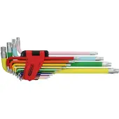 Ks Tools 151.4440 TX Haakse schroevendraaierset T 8, T 10, T 15, T 20, T 25, T 27, T 30, T 40, T 45, T 50, T 55, T 60, T 70, T 80 14-delig