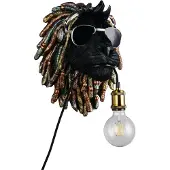 TRIO Wandlamp Leo zwart