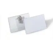 Durable naambadge met combiklem 90 x 54 mm (50 stuks)