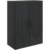 vidaXL Wandkast 66 x 34,5 x 90 cm Bewerkt hout Zwart