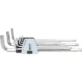 Ks Tools 964.0520 Inbus Haakse schroevendraaierset 1.5 mm, 2 mm, 2.5 mm, 3 mm, 4 mm, 5 mm, 6 mm, 8 mm, 10 mm 9-delig