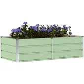 vidaXL Plantenbak Groen 160 x 80 x 45 cm Staal