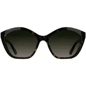 Karl Lagerfeld dameszonnebril KL6222S - Donkerbruin schildpadmotief met bruine overgangsglazen