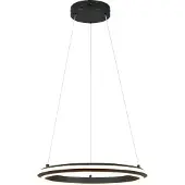 TRIO AMADOR - Hanglamp - Zwart mat - incl. 1x SMD 34 W - Dimbaar met schakelaar - Plafondbevestiging - In hoogte verstelbaar - DIP - Schakelaar