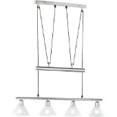 TRIO Moderne Hanglamp Series 3751 4-lichts nikkel mat