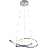 TRIO REALITY COURSE - Hanglamp - Nikkel mat - incl. 1x SMD 27,5 W - Dimbaar met schakelaar - Plafondbevestiging - Niet geschikt voor externe dimmers - In hoogte verstelbaar