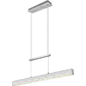 Reality Hanglamp Paros, dimbaar, alu / grijs / zink, Woon-/ Eetkamer, metaal, Modern