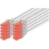 Digitus DK-1617-005-10 RJ45 Netwerkkabel, patchkabel CAT 6 U/UTP 0.50 m Grijs 1 stuk(s)