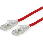 Secomp DÄTWYLER Patchkabel Kat.6A (Class EA) S/FTP, CU 7702 flex LSOH, AMP v2, rot, 5 m