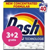 Dash 3+2 Gratis: Waspoeder Witter Dan Wit 40 Wasbeurten 2 Kg