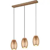 TRIO REALITY BIDAR - Hanglamp - Koffie - excl. 3x E27 28W