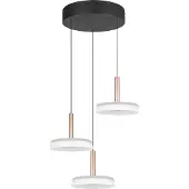 TRIO Glazen hanglamp Celeste, dimbaar, wit / opaal, Woon-/ Eetkamer, Glas, Modern, hanglamp