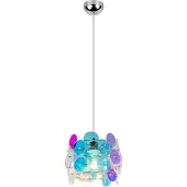 TRIO Hanglamp Iride gekleurd