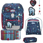 Scout Genius LED schooltas set 4st. grijs