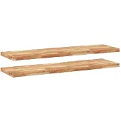 vidaXL Wandschappen 2 st zwevend olieafwerking 160x40x4 cm acaciahout